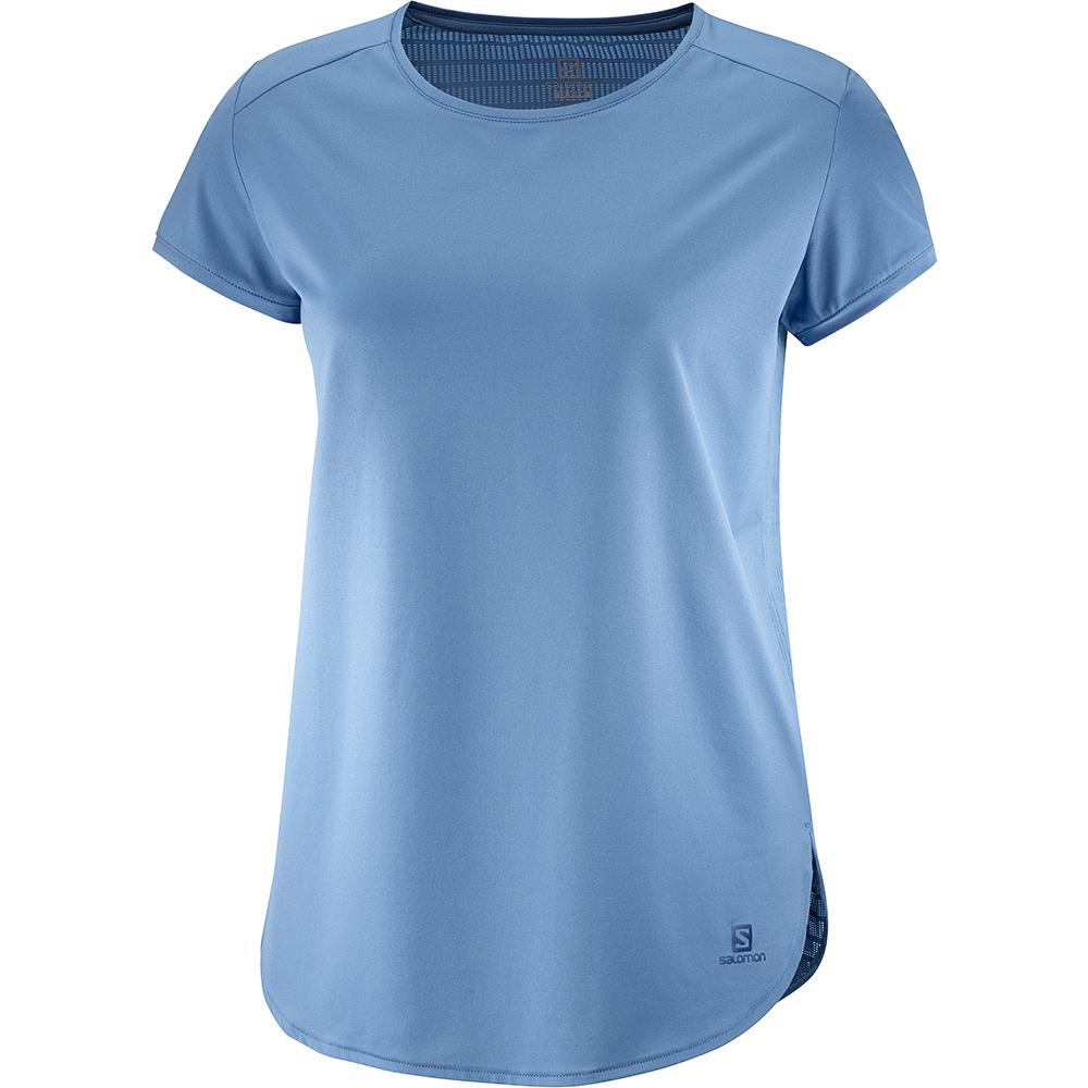 Salomon Israel COMET BREEZE W - Womens T shirts - Blue (RONA-61453)